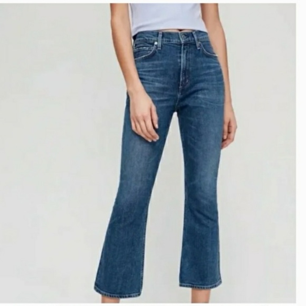 Citizens Of Humanity Demy Cropped Ankle Flare Jeans Moments Sz 26 NWT